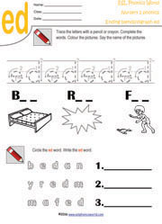 ed-ending-blend-worksheet